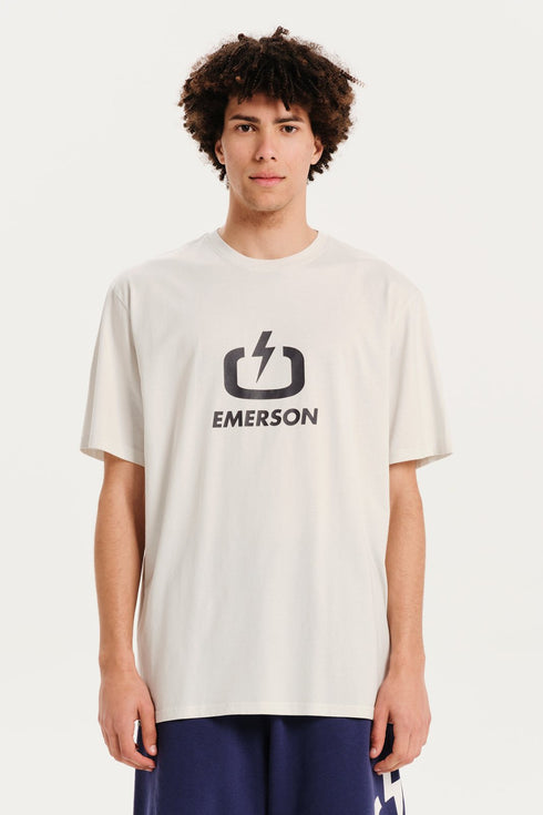 Emerson Logo Ανδρικό Κοντομάνικο  T-Shirt Πάγος